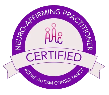 Neuro-Affirming Practitioner certification badge